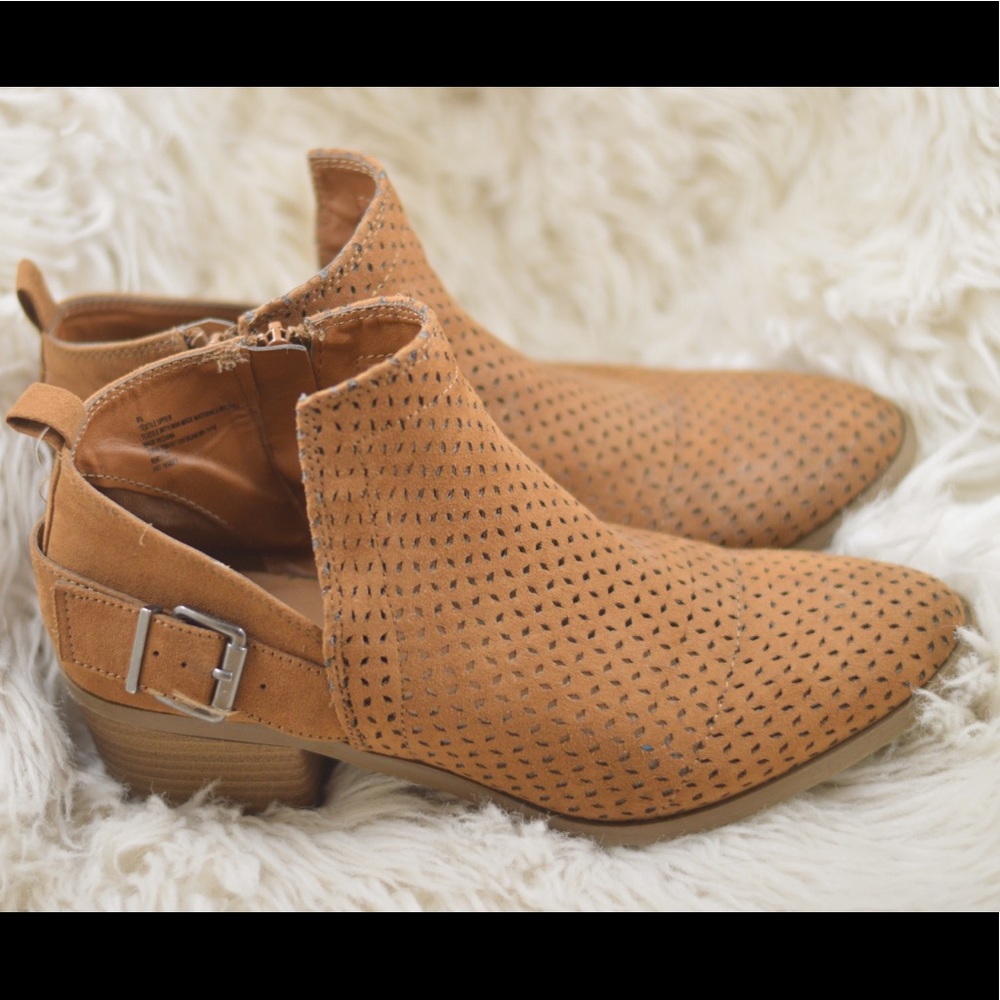 Camel Colored Ankle Booties